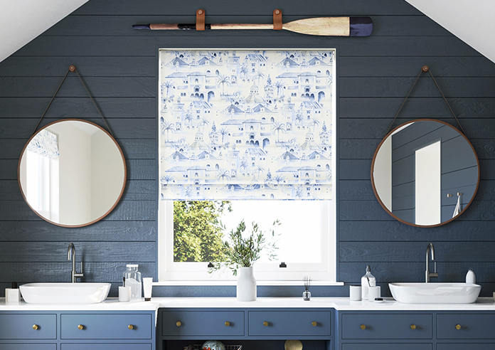Voyage, Atlantic Blue - Twist&Fit Roman Blind - Image 3